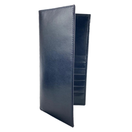 Tall Leather Wallet - Black