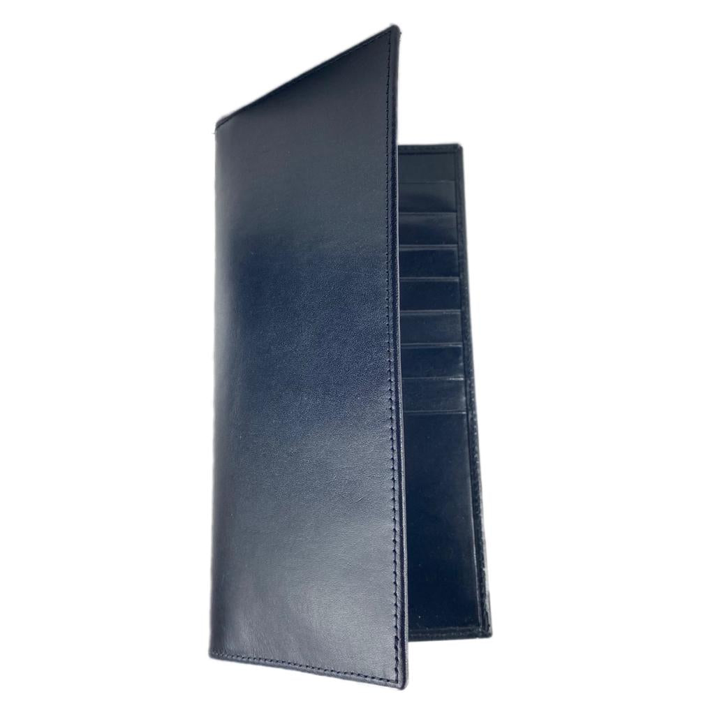 Tall Leather Wallet - Black