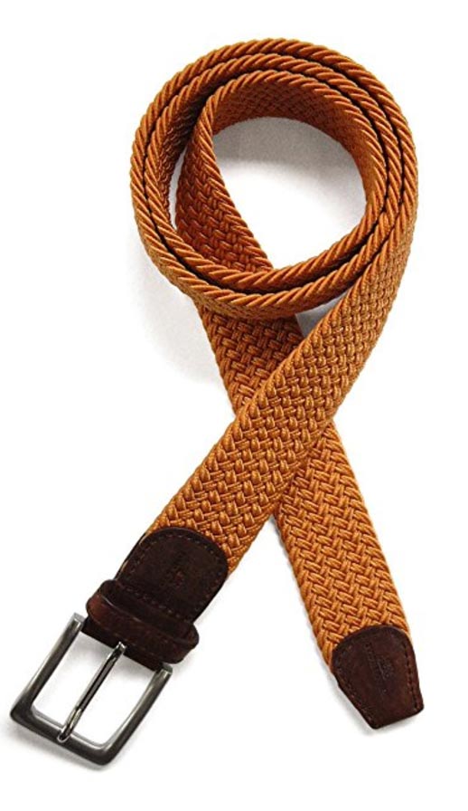 Orange Belt Woven Belt - Made in Italy