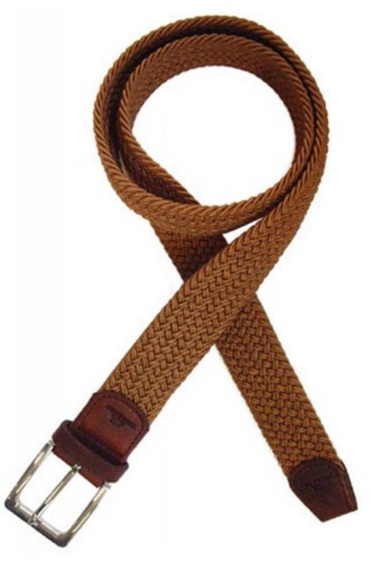 Tan Woven Belt - Made in Italy