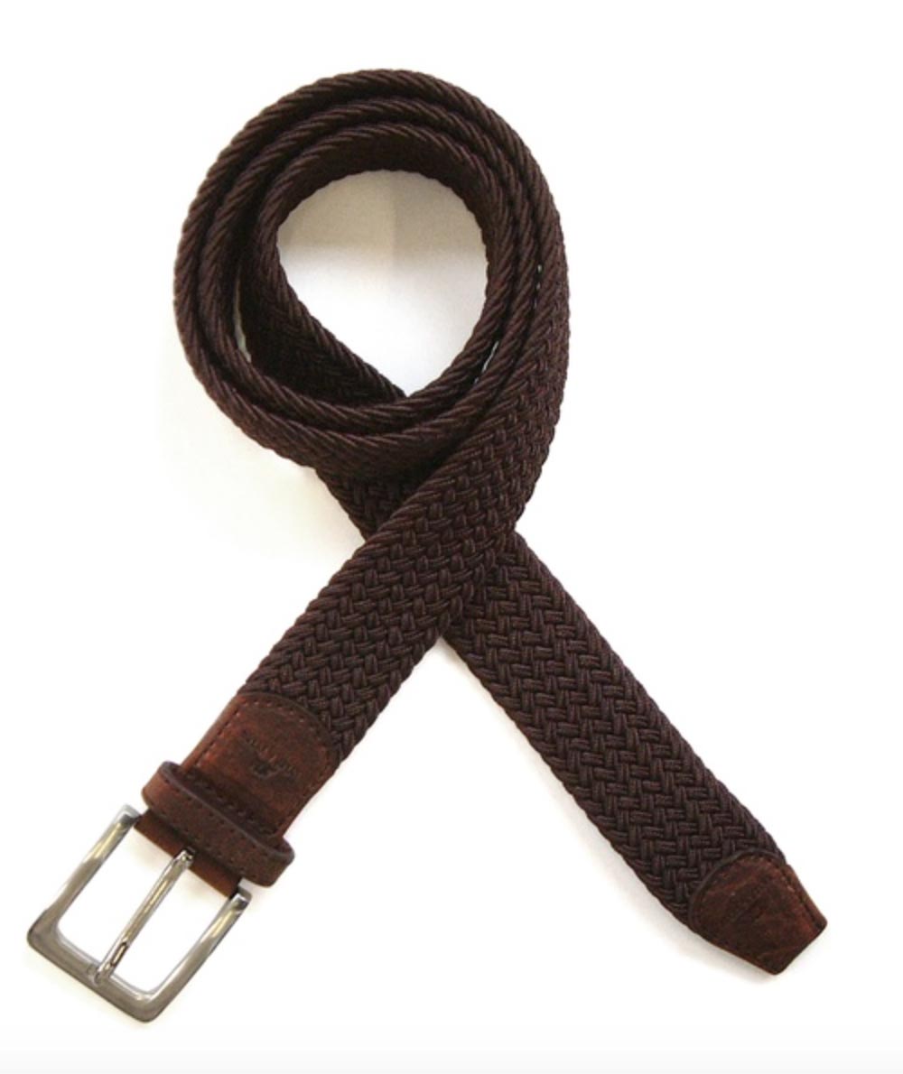 Brown Woven Belt - Made In Italy