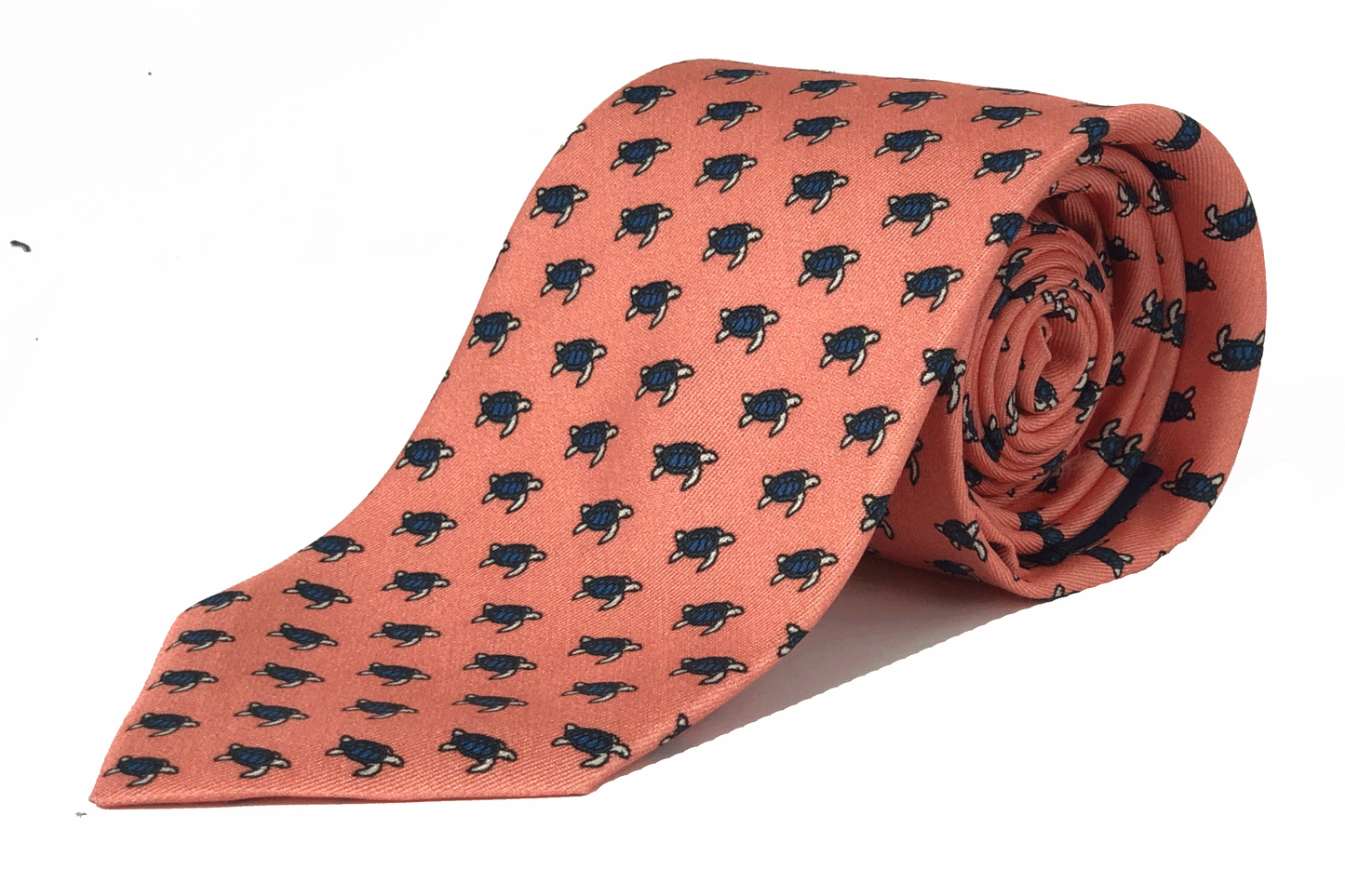 Coral Turtle Tie