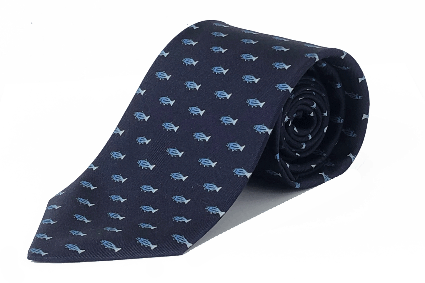 Navy Fish Tie