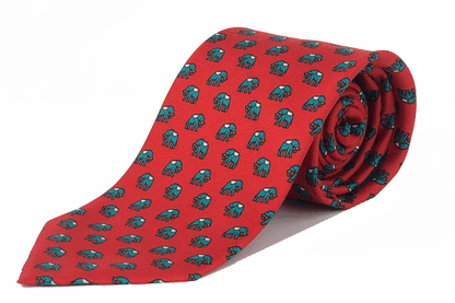 Red Elephant Tie