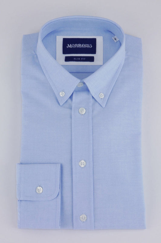 Blue Oxford Shirt - 100% Cotton
